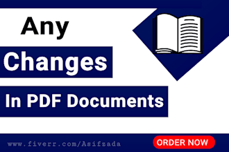 any changes in pdf file professionally