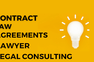 be your lawyer for legal agreements, contract, terms and conditions