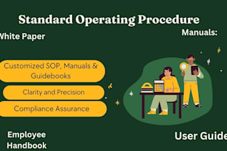 do standard operating procedure sop manual guides handbooks