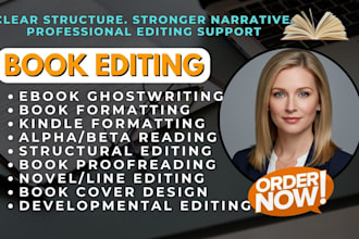 do developmental line editing kindle book formatting manuscript proofreading