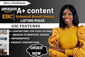 design amazon storefront, a plus content, ebc listing product images