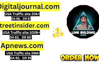 write and publish article on digitaljournal,com  streetinsider,com apnews,com