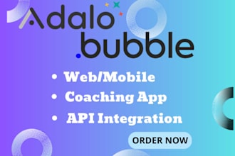 bubble developer, build bubble app, bubble io website for you