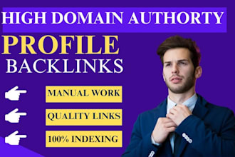 do profile backlinks from high da pa sites