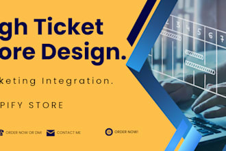 create high ticket dropshipping shopify store website