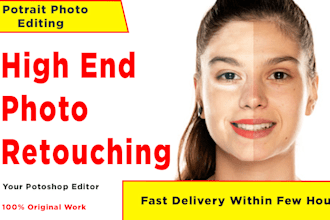 do good quality portrait touch up in photoshop
