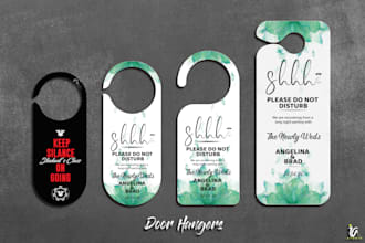 design the perfect door hanger for you