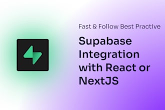 integrate supabase with your existing react app