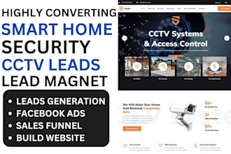 generate smart home security lead cctv locksmith meta ads cyber security website