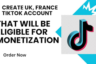 create uk,fr tiktok accounts with creator rewards program