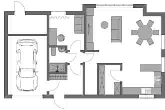 make 2d floor plan or wall layout
