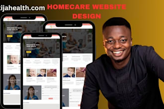 design homecare website, healthcare staffing agency, medical