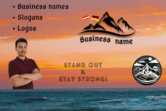 create german or english product names and slogans