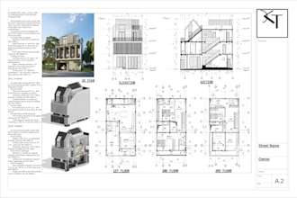 do architectural drawing stamped and sealed floor plan deck city permit