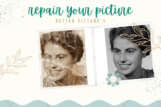 restore damaged photos, repair old images, fix pictures