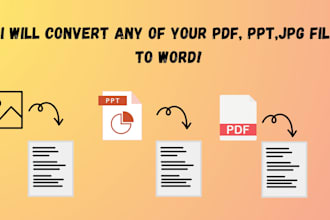accurately convert image, PDF, and PPT to word documents