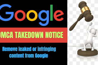 send dmca takedown notice to remove content on google
