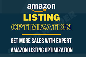 write amazon listing optimization and product description with amazon SEO