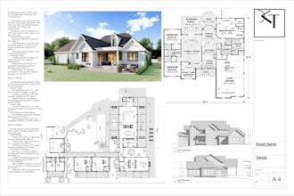 create full city permit drawings for deck, porch, and carport in autocad