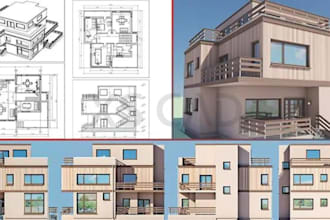 provide architecture and structure revit modeling service