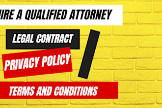 write legal contract and agreement for you