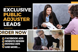 generate public adjuster leads insurance claim leads public adjuster website