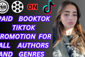 do a paid promotion video for your book on booktok tiktok