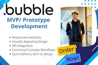 be your mvp or prototype expert using bubble io