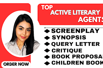 find you top active literary agent for your children book, picture book, script