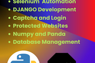 automate tasks by python selenium, web scraping, python code