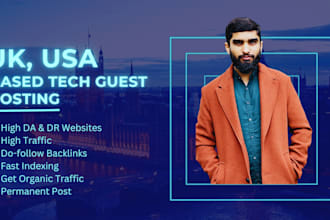 publish USA,UK based HQ, high traffic tech guest posting on tech blog