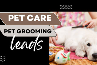 generate excusive pet care lead pet grooming leads design pet supplies website