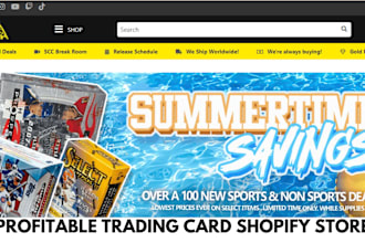 build trading card shopify store pokemon website trading card shopify website