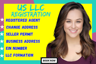 register your llc reg in delaware, nevada, wyoming US ein change of llc address