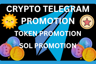 grow crypto telegram, twitter organically to telegram subscribers and nft token