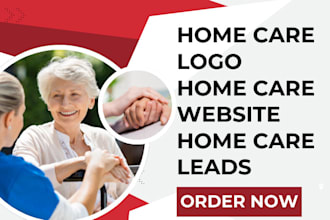 design home care logo home care website elderly care respite care nursing leads