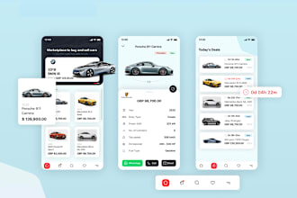 develop car marketplace app, multivendor app, auction app, retail app
