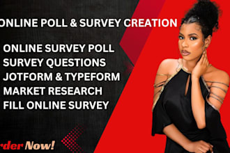 create and fill online survey for google forms, jotform, typeform, online survey
