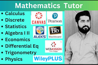 tutor mathematics calculus statistics linear algebra economics