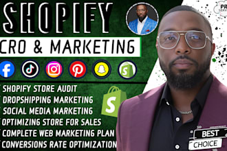 do shopify store marketing, cro, conversion rate optimization to boost sales