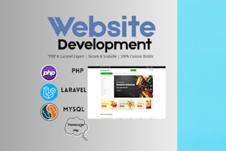 fix develop and customize your PHP laravel website
