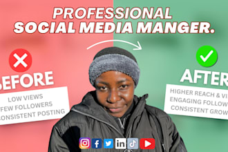 be your social media marketing manager and content creator