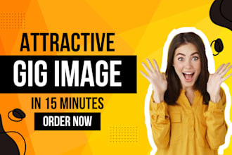 design attractive eye catchy gig image in 15 minutes