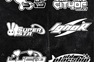 design y2k style streetwear logo