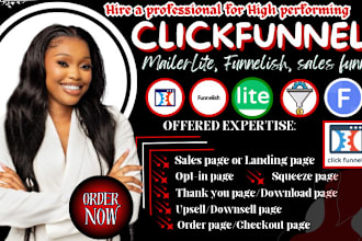 clickfunnels sales funnel, clickfunnel landing page, mailerlite sales funnel