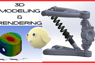 do 3d product design, mechanical engineering design and rendering