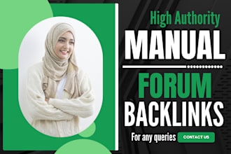 do manual link building high authority SEO forum backlinks for google ranking