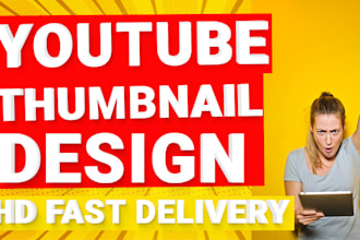 create best attractive you tube thumbnail design
