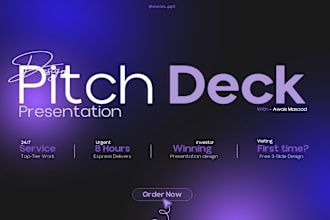 design pitch deck and presentations in powerpoint and google slides
