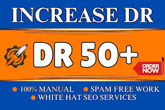 increase domain rating DR 50 plus